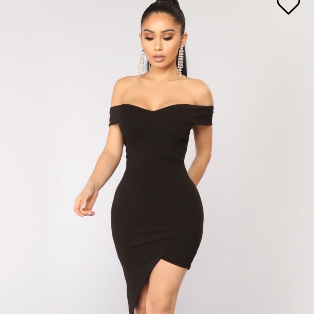 Fashion Nova little black dress.